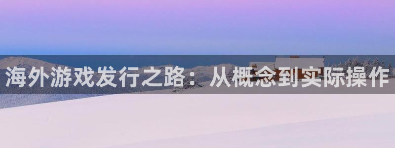 广东pp电子营销策划有限公司：海外游戏发行之路：从概念到实际操作